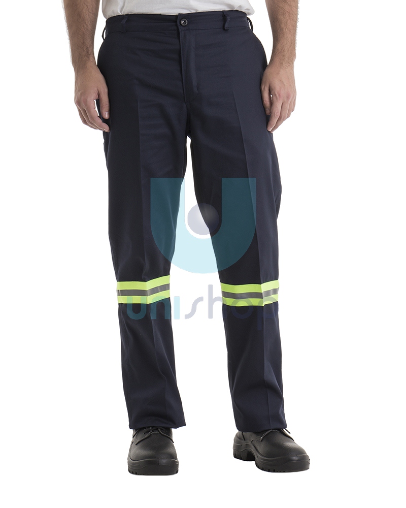 Pantalón de trabajo azul con reflectivo – Unishop – Tienda de